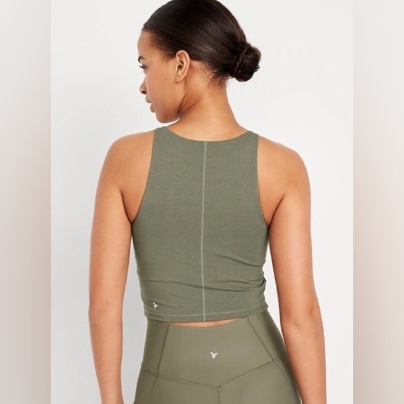 NWT! Stone Wall Light Support PowerChill Longline Sports Bra Tank 🤎 - Picture 2 of 9